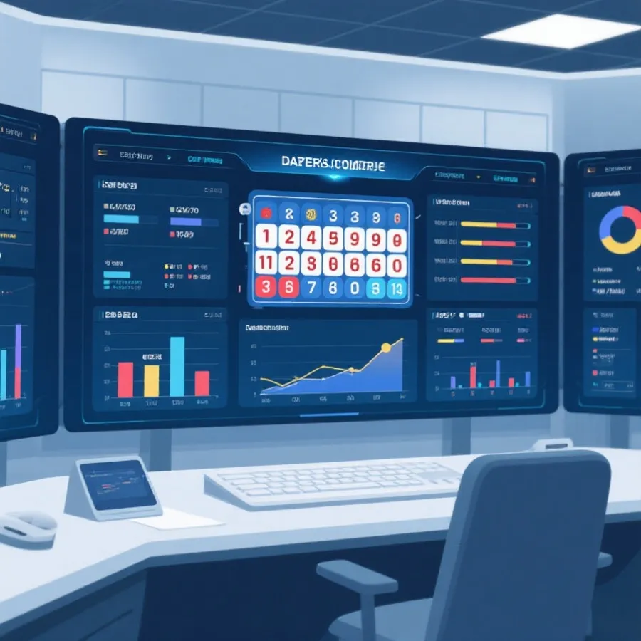 數據監測與直播畫面示意圖